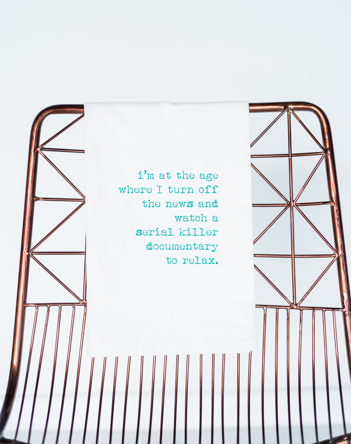 Funny gift towel | Relax Serial Killer | middle age