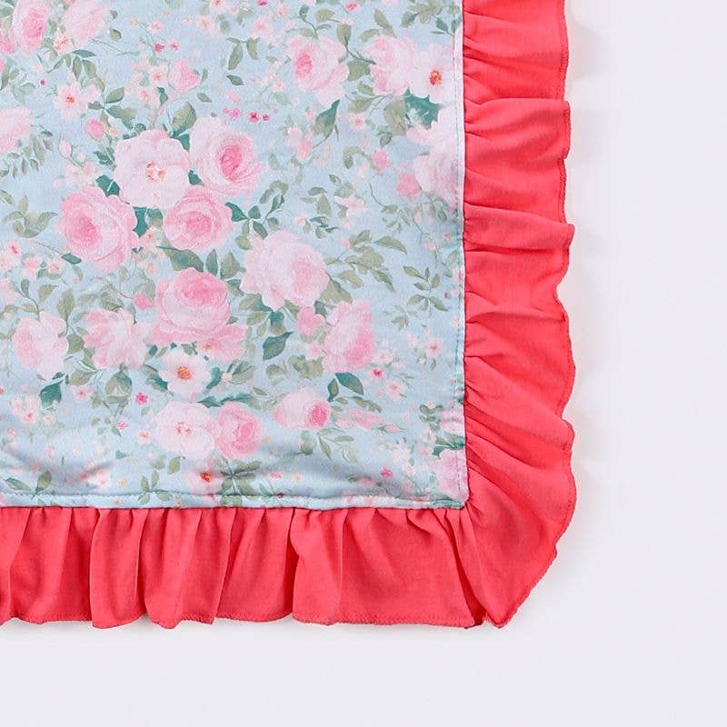 Rosebud Mint Blanket