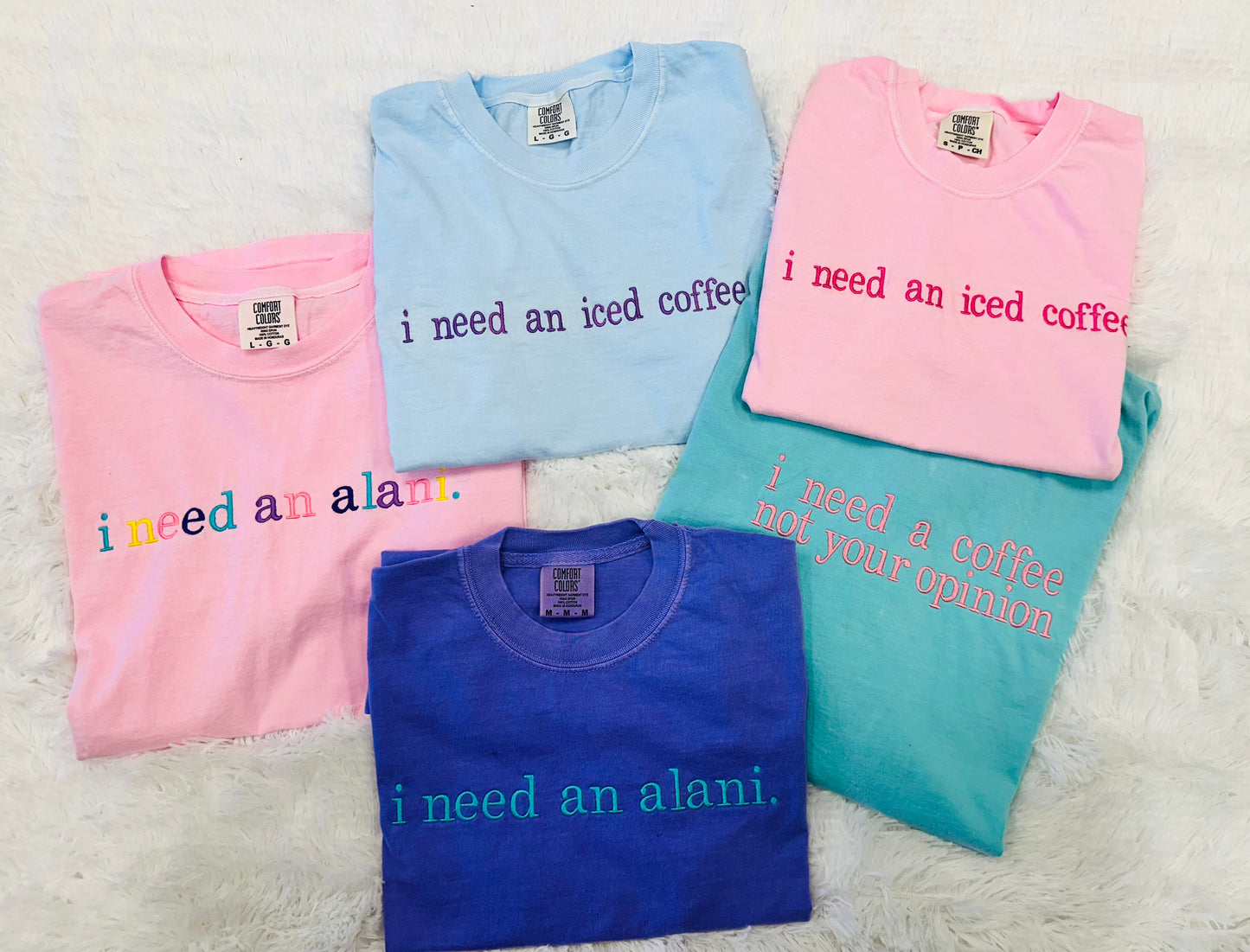 Custom Alani or coffee shirt