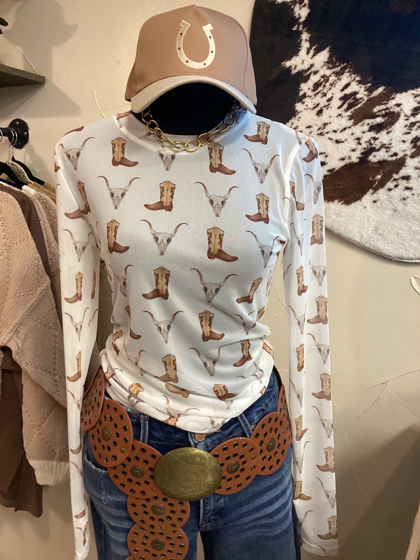 Skulls & Boots mesh tops