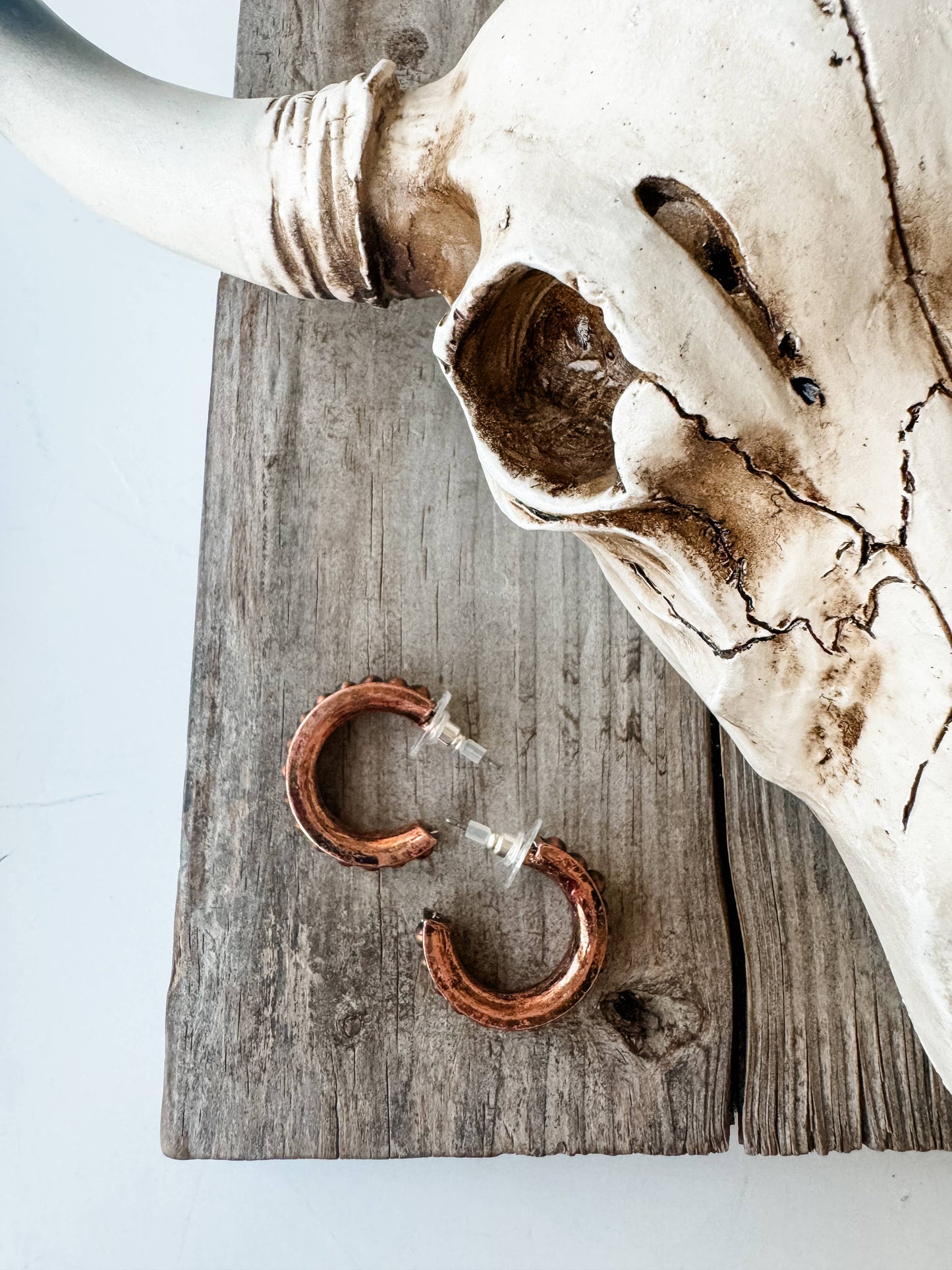 Mini Copper Western Pearl - Mini Hoops