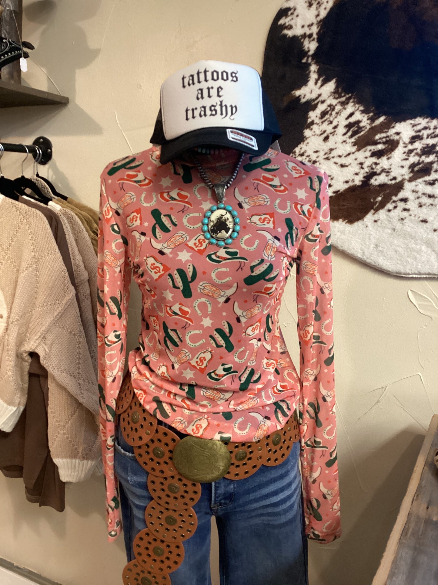 Miss Money Bags mesh top