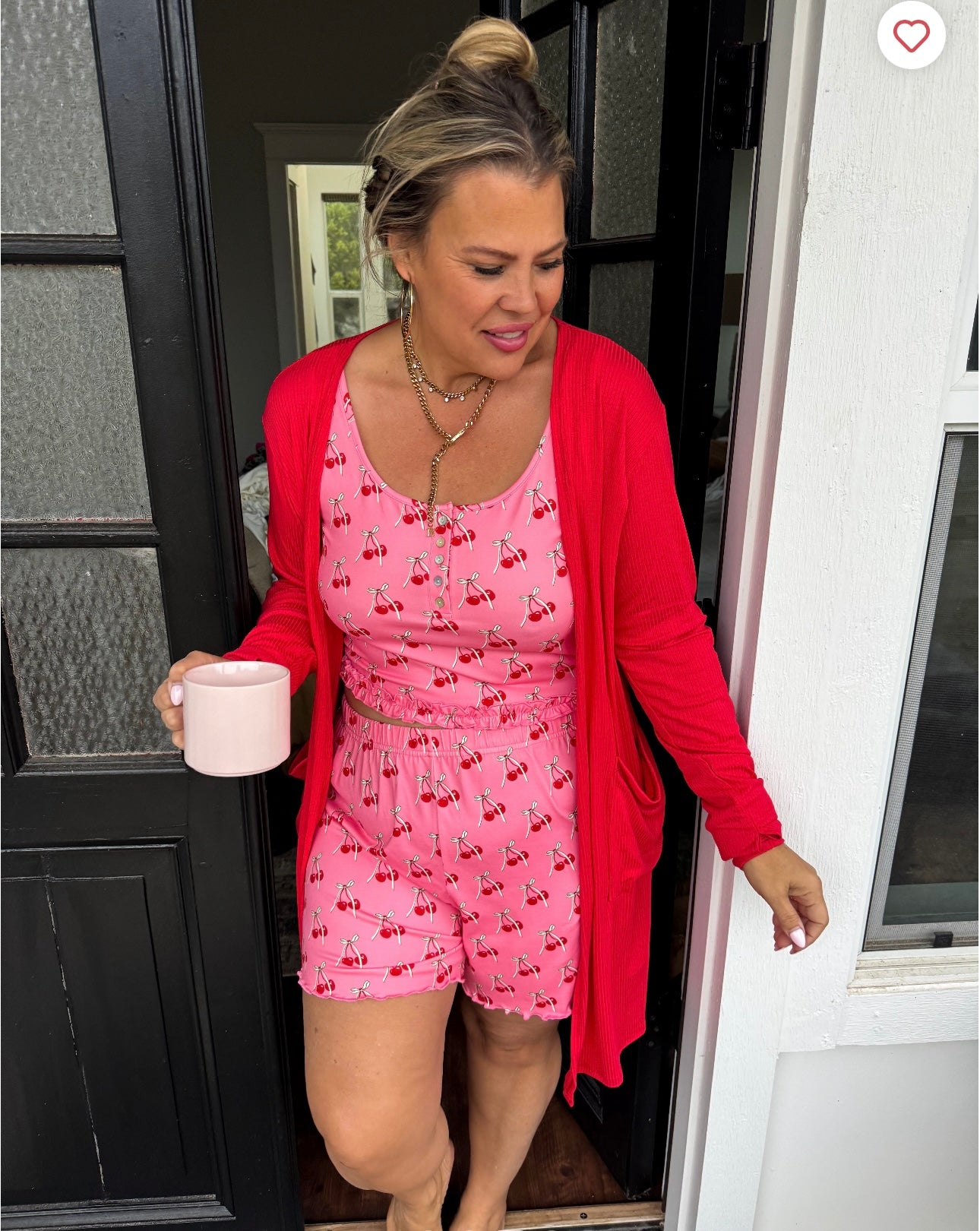 Cherry on top pajama set
