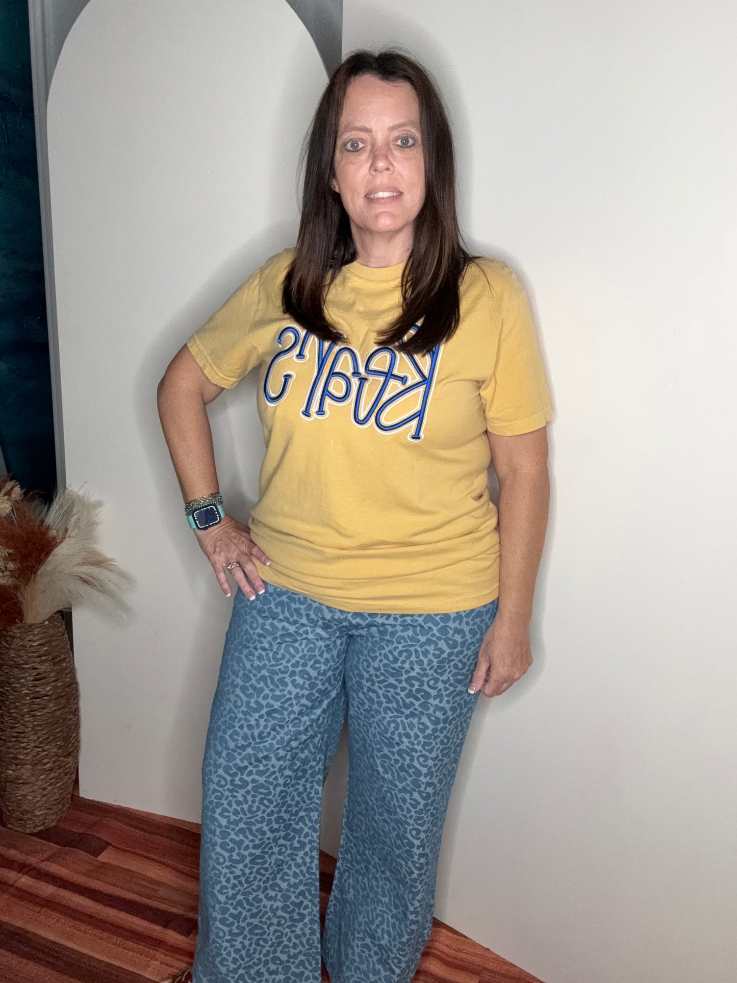 Big blue denim pants
