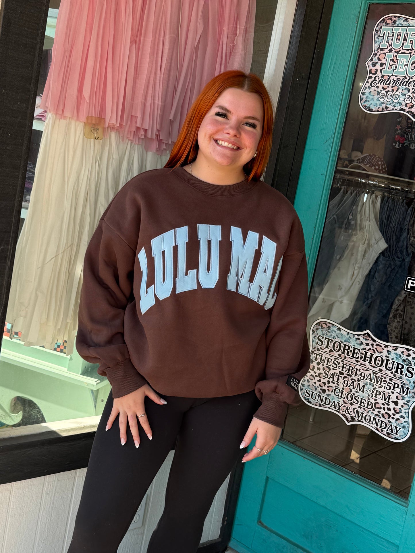 Lulu Mac Mocha sweatshirt