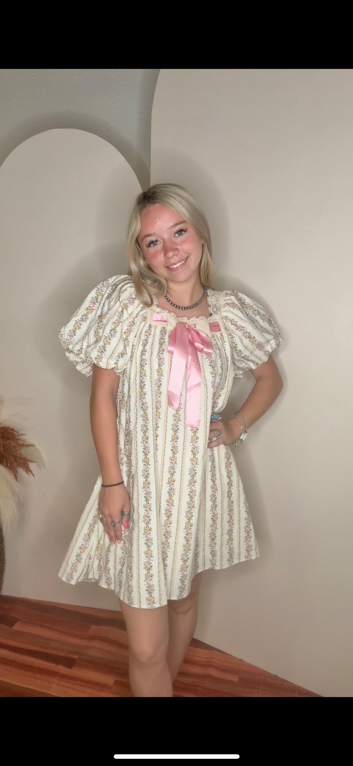 Bow on top dress