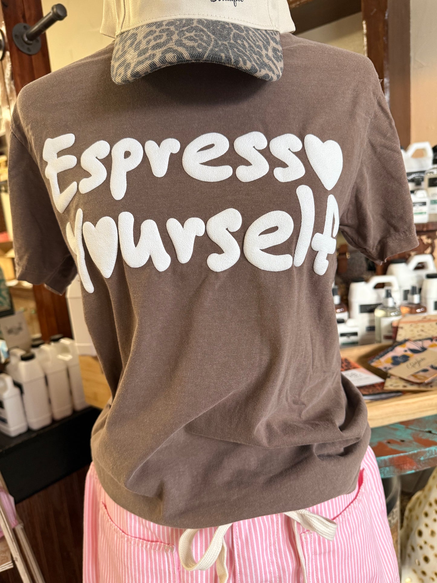 Espresso yourself graphic tee