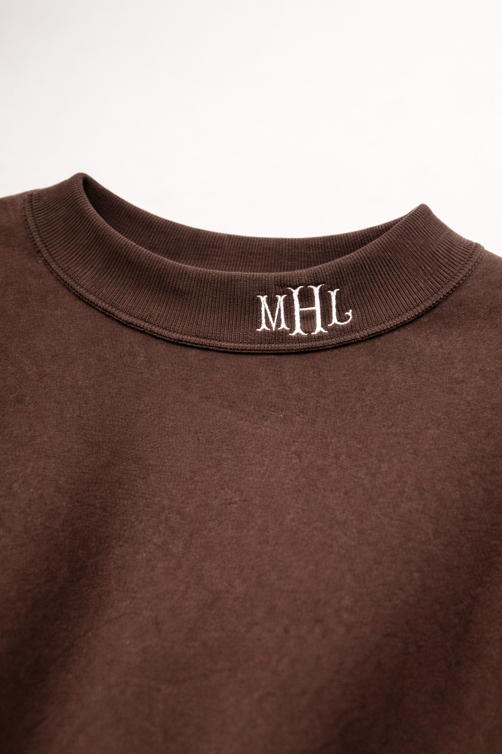 Chocolate espresso mock neck