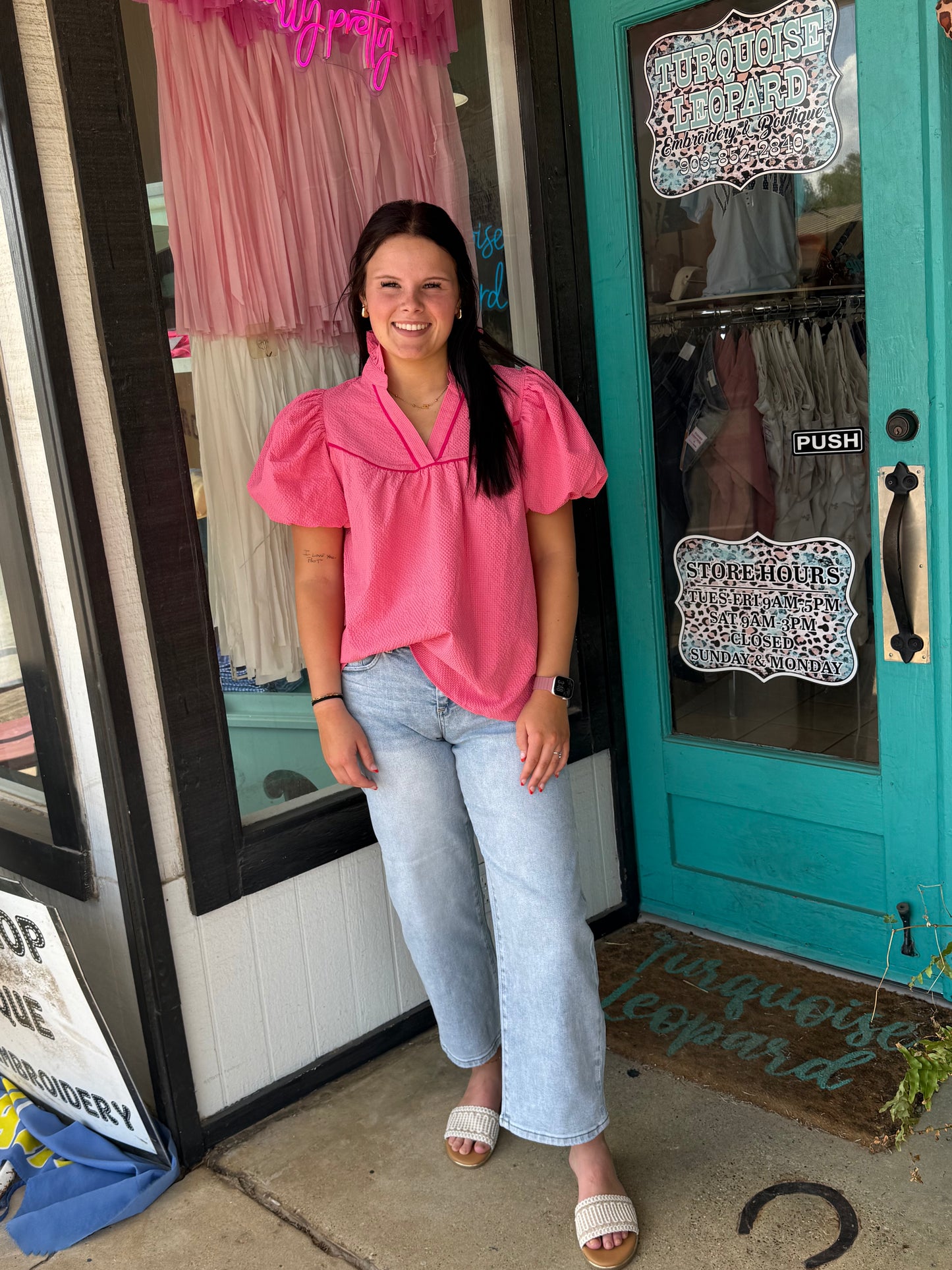 'Pretty in Peony' top