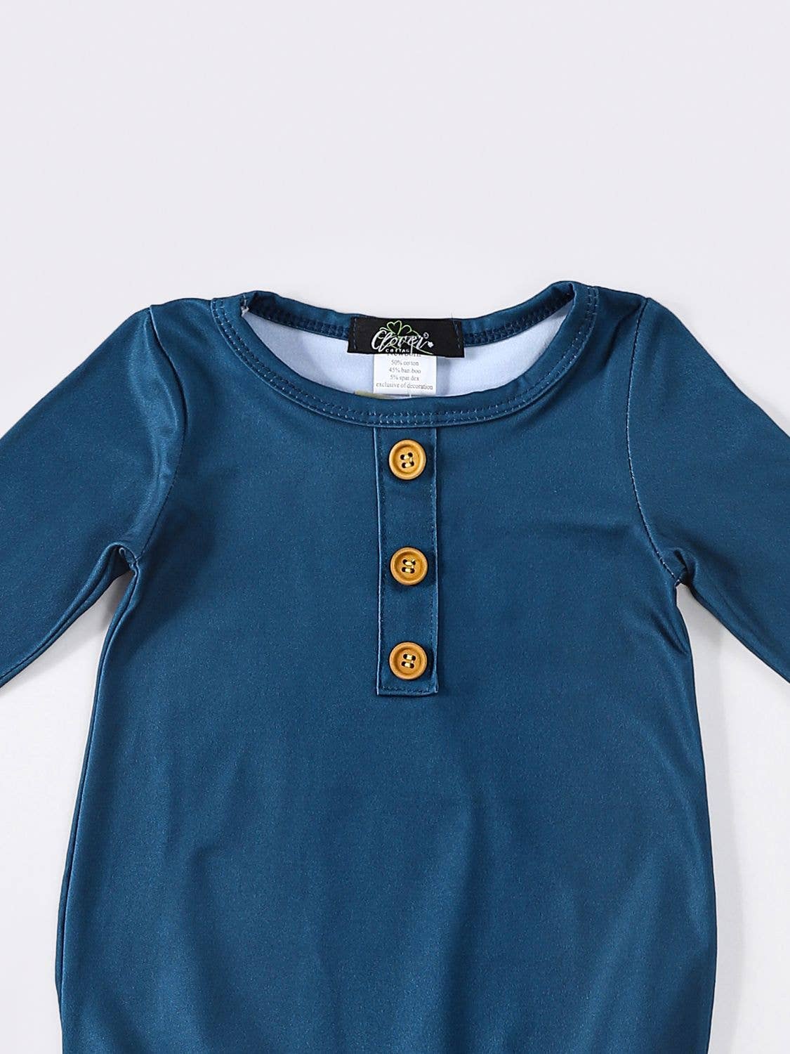 Oxford Blue Baby Knotted Gown