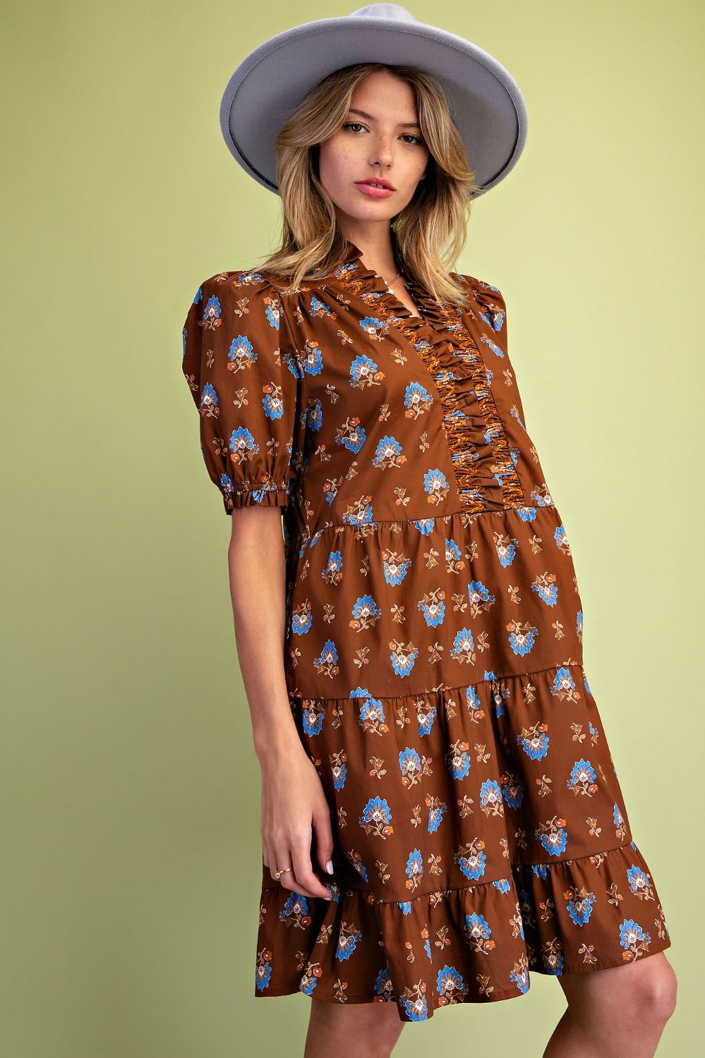 Autumn Meadows Ruffle Dress