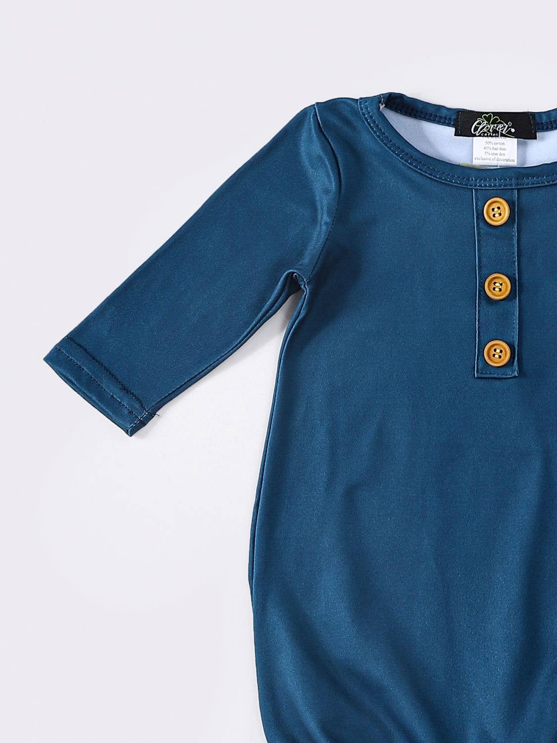 Oxford Blue Baby Knotted Gown