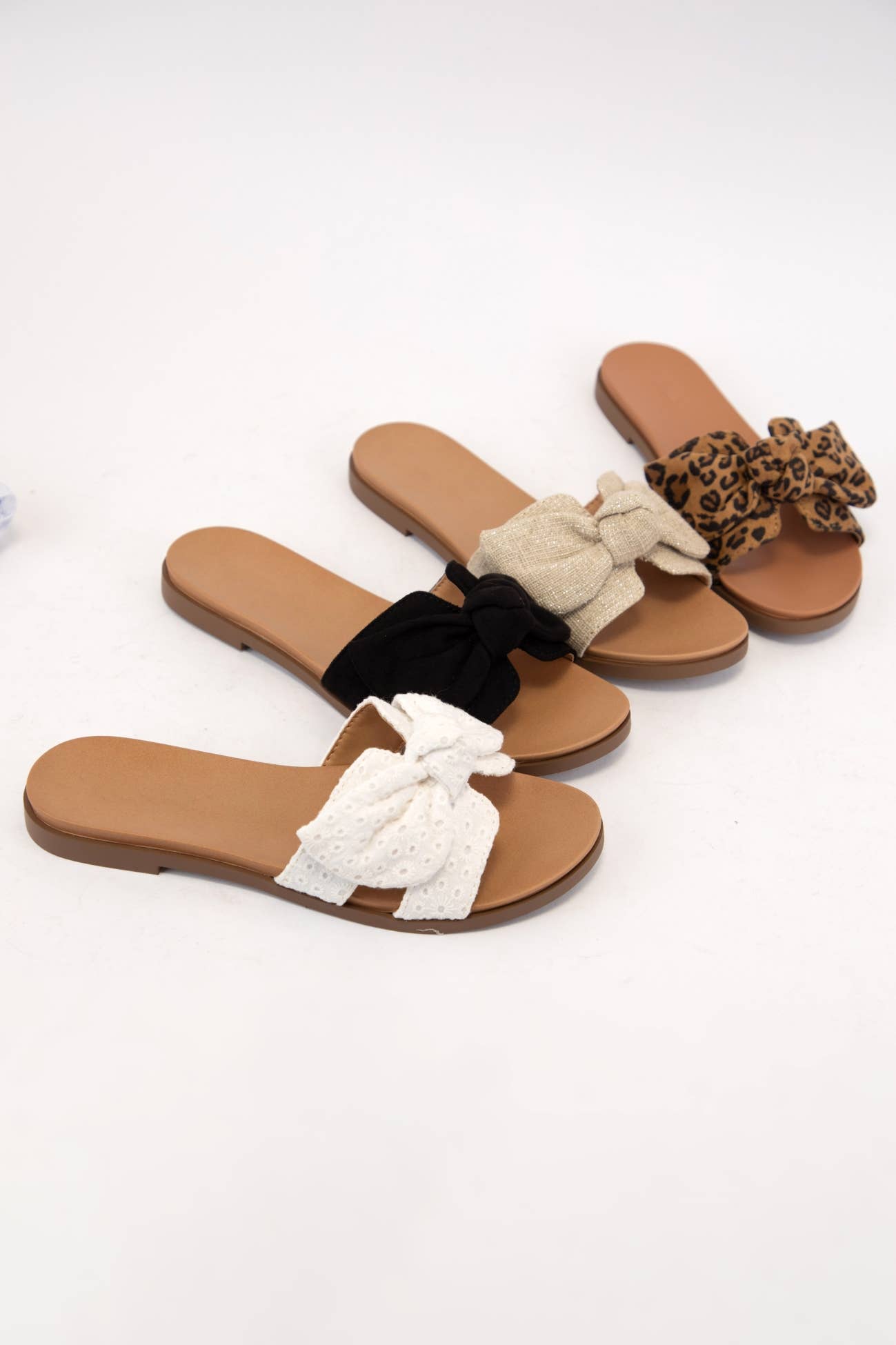 Leopard Bow Sandals