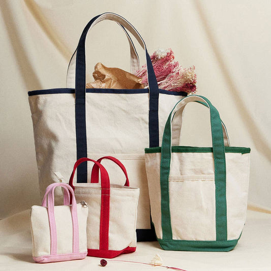 Large Multi Classic Canvas Tote Bag