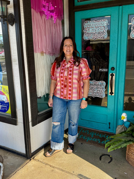 Rust & Rose Whimsy top