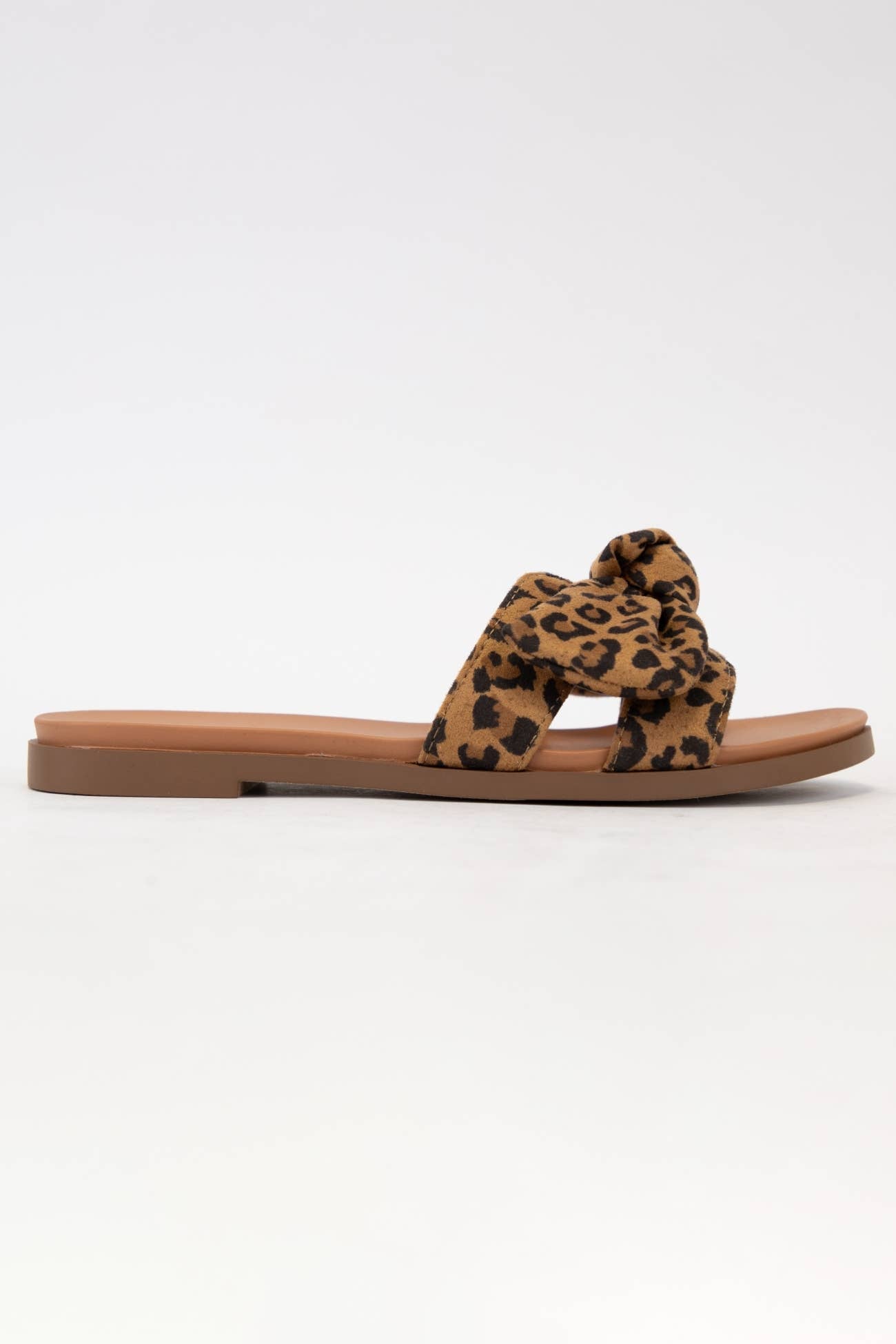 Leopard Bow Sandals