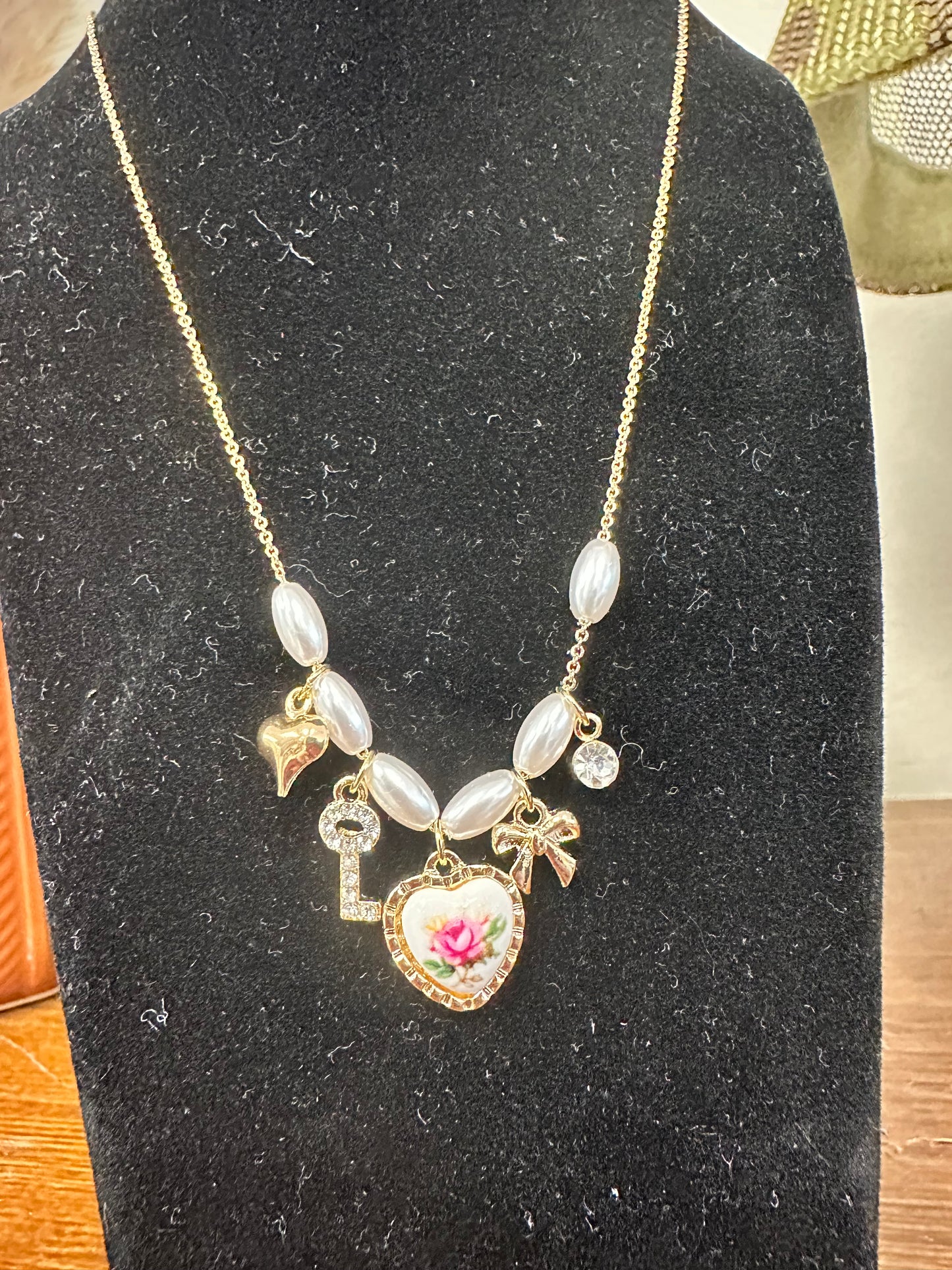 Vintage charm necklace