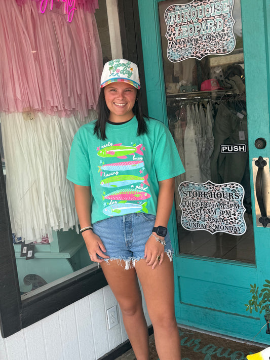 Reely busy graphic tee