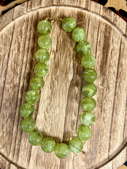 Bubblegum ball necklace