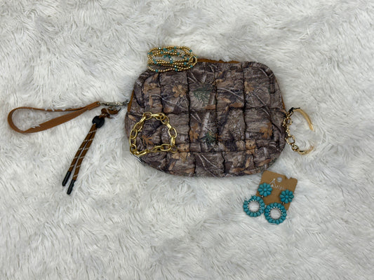 Camo Puffer Clutch