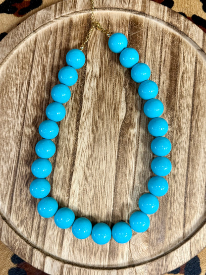 Bubblegum ball necklace