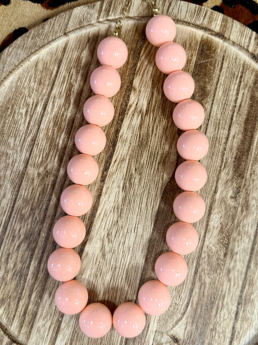 Bubblegum ball necklace