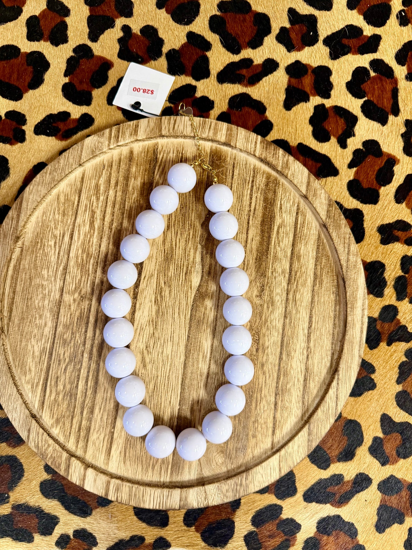 Bubblegum ball necklace