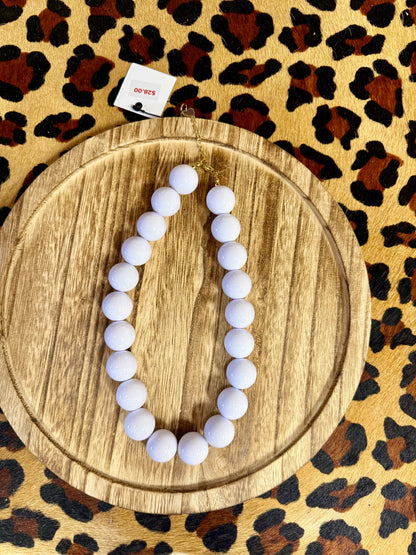 Bubblegum ball necklace