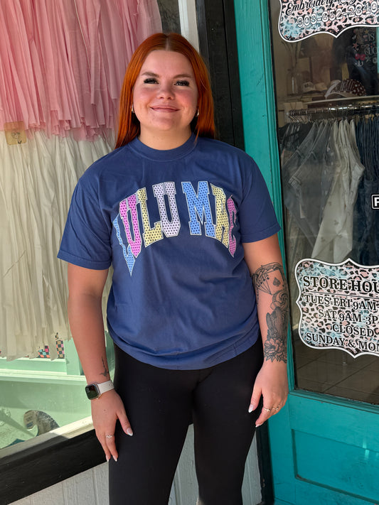Pastel Rainbow Dot Lulu Mac tee