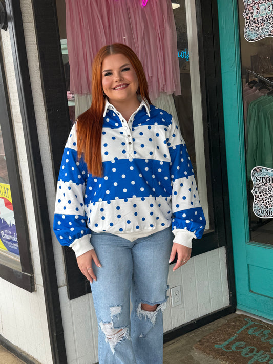 Royal Rally pullover