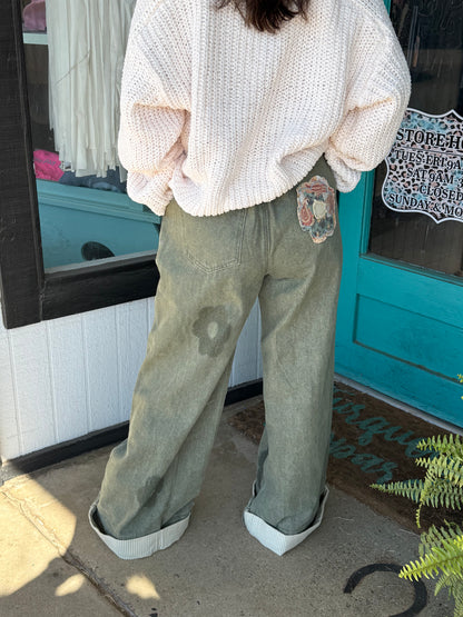 All I want wide leg jeans