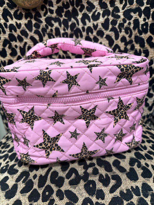Quilted makeup bags