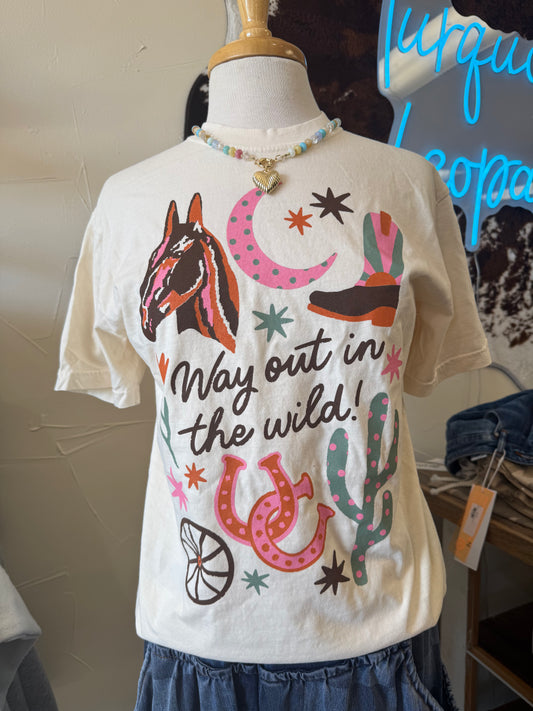 In the wild graphic tee