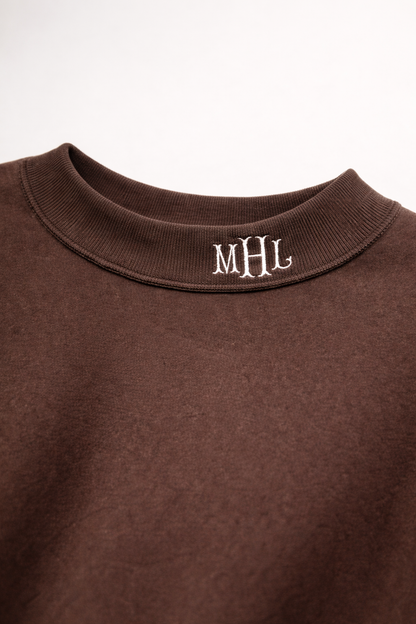 Chocolate espresso mock neck