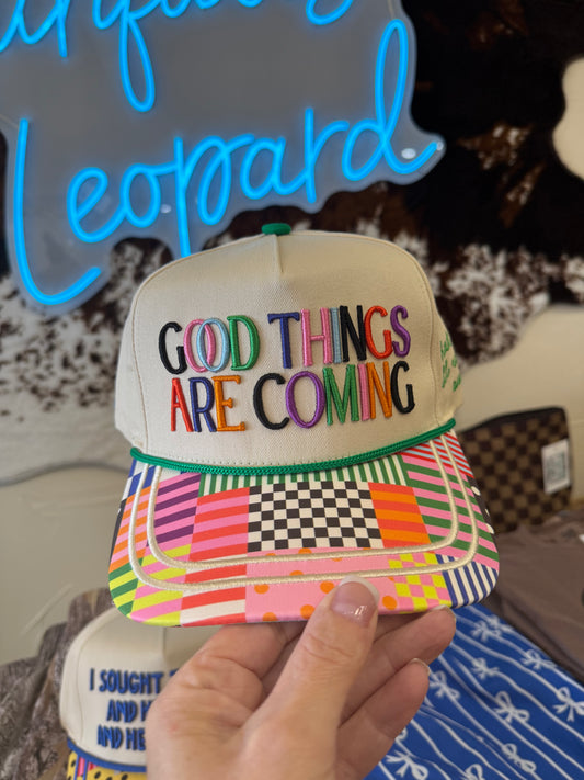 Good things trucker hat