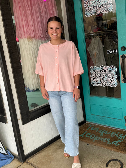 Button Up oversized top