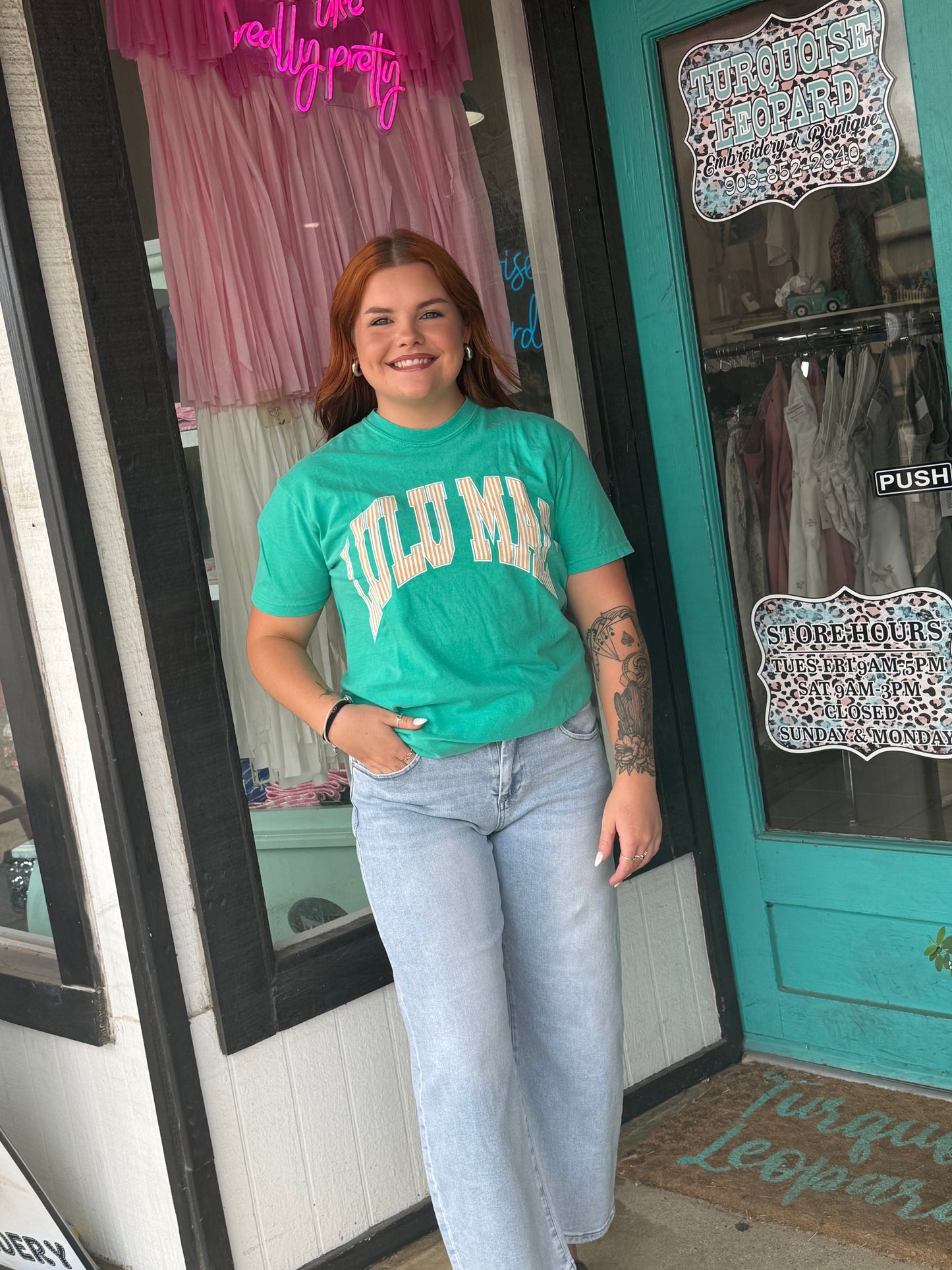 LuLu Mac Island Green Top