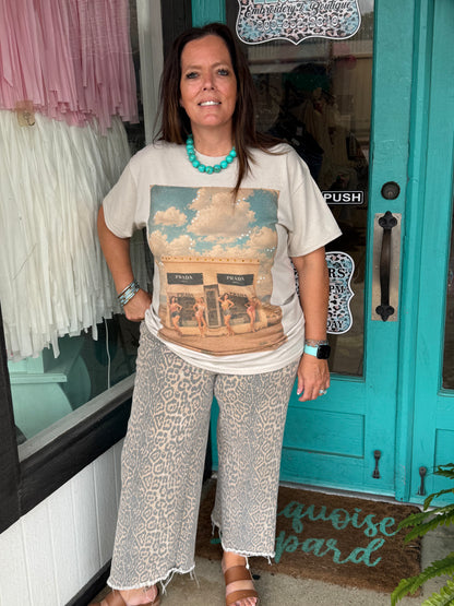 Pinups & Prada Rhinestone Tee