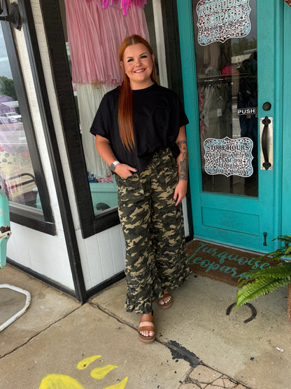 Weekend Warrior Ruffle Pants