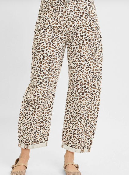 Safari Stroll Cuffed Hem Barrel Jeans