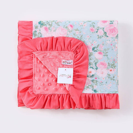 Rosebud Mint Blanket