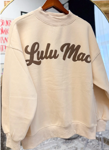 Lulu Mac Script Mockneck
